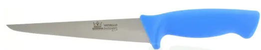 Fileermes 180 mm, RVS, star 2.5mm, blauw