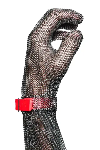 [EFHC25219] Comfort classic Handschoen + armb. 19cm,M - rood