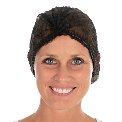[FM12100] Haarnetjes light PP zwart(100st.)