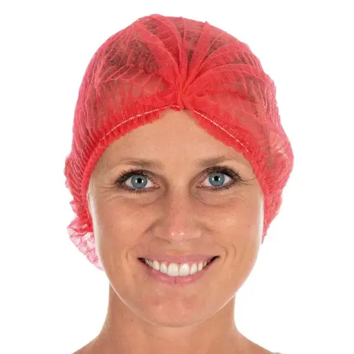 [FM12105] Haarnetjes light PP rood (100st.)