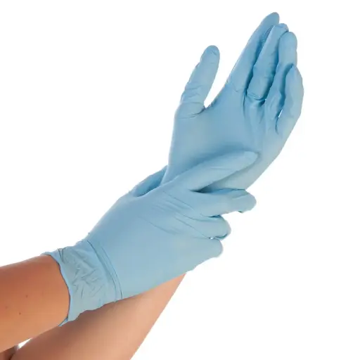 [FM27004] Gant nitril bleu long XL (100pcs)