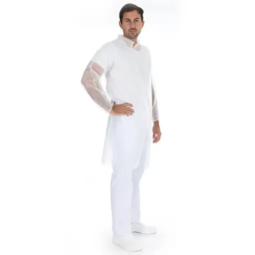 [FM27419] Bezoekersjas wit 30g/m² XXL
