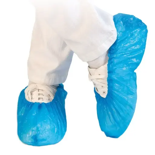 [FM28509] Schoenovertrek blauw 25my (100st.)