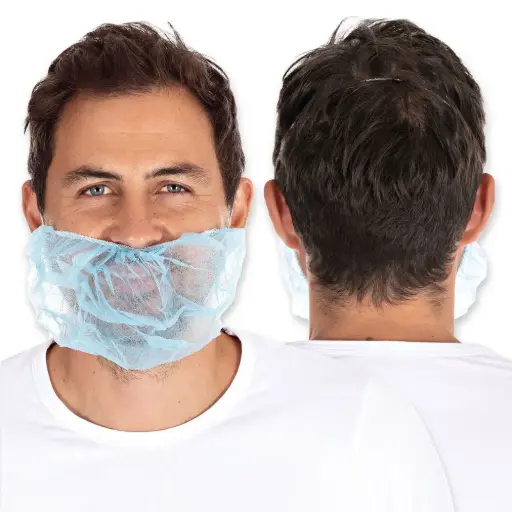 [FM29206] Baardmasker in vlies, blauw (100st.)
