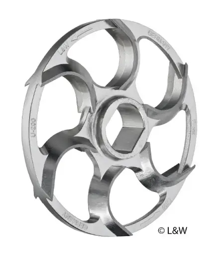 [LW 160G KSI] Couteau faucile circulaire 160G - 6 ailes étamé 