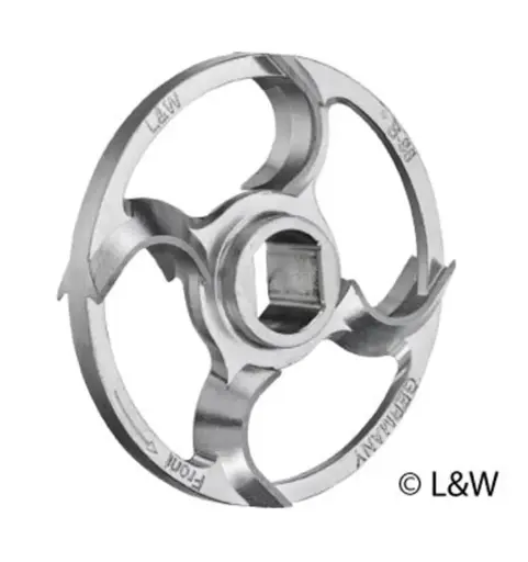 [LW 98B KSI] Couteau faucile circulaire 98B - 4 ailes étamé 
