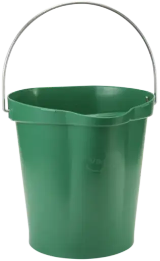 [VI5686/2] Seau gradue, bec verseur 12L Vert