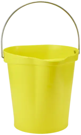 [VI5686/6] Seau gradue, bec verseur 12L Jaune