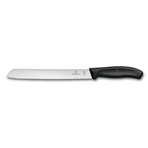 [VI6.8633.21B] Broodmes getand 21cm zwart blister
