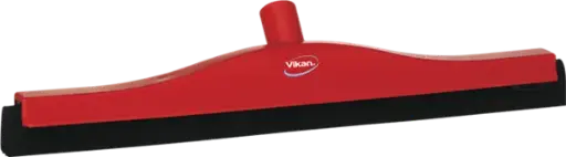 [VI7753/4] Vloertrekker 50cm rood, zwarte rubber