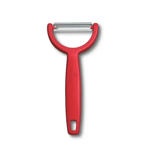 [VI6.0963.1] Eplucheur Ypso, denté, double coupe, rouge