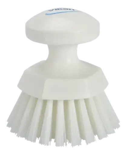 [VI3885/5] Brosse à main rond blanc - 110mm