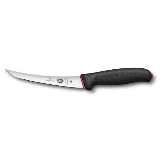 [VI5.6613.15D] Curved boning knife 15cm flexible, dual grip, black
