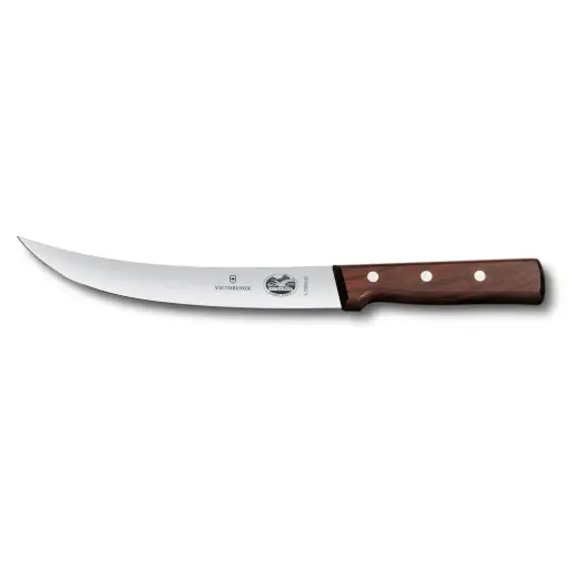 [VI5.7200.20] Slagermes houten handvat 20 cm