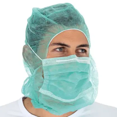 [FM13207] Astronaut cap met mondmasker groen 100st. 